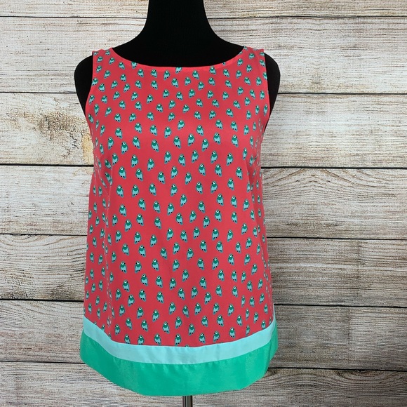 LOFT Tops - LOFT Parrot Print Sleeveless Top Size MED